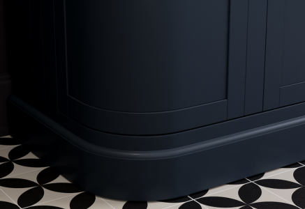 On-trend curved vanity design